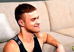 Gay shaved ass, gay face fuck, cum on balls