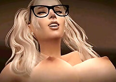 Big tit blonde futa Anais57 dominates and pleasures a smaller guy