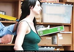Shoplyfter - Slim Teen Blackmailed and Undressed Down