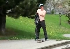 Sexy boy riding big cock