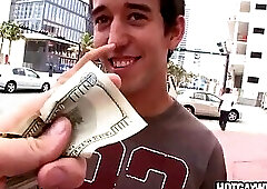 Cute twink gets paid to have sex