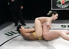Stripped wrestling with a surprise!