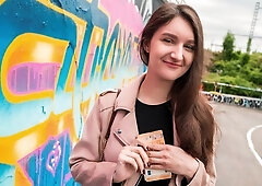 Impressive outdoor paid sex session with a big boobs Alisa Horakova