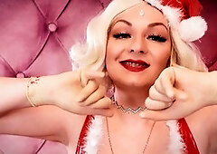 Sensual compilation of ASMR gloves fetish clothspins with sexy blonde Arya Grander