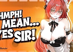 Tomboy Coworker Is Your HAWT Free-Use Maid - Throatfucking ASMR - Audio Anime - Anal Impure Talk