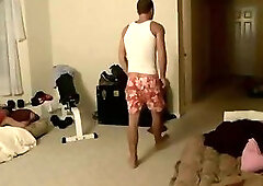 Sexy stud and his older friend fuck