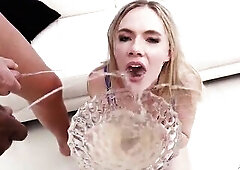 Wild bitch groans for hard anal invasion, double fingering, trio twat licking, triple anal filling and double anal excitement in a impure room