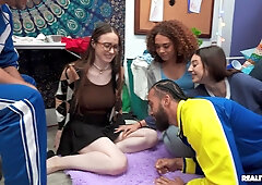 Horny bimbos breathtaking sex movie