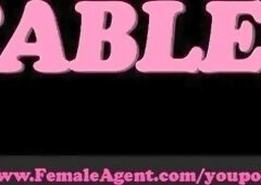 Kira may well have the biggest breasts that we've had on the casting couch so far, watch her pleasure and get pleasure with our fake agent Silvia