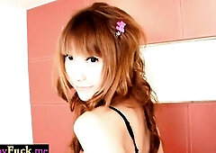 Wicked ladyboy Cake played with her large jock after excitement posing action and this babe truly enjoyed solo action Large schlong tgirl striptease a