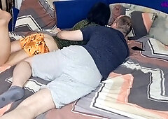 Cheating husband shares his smoking hot wife in a wild threesome with a young stud