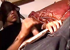 Naughty Ebony Guys Masturbating