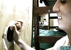 Gay sex in gloryhole