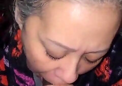 Latin chick granny gives eye watering oral sex...