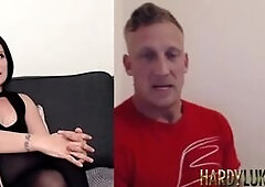 Belle O'hara and Luke Hardy join for a hot masturbation split webcam during lockdown!