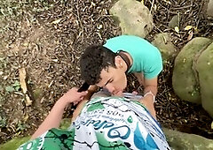 Amateur gay blowjob and self-pleasure with mature gay daddy