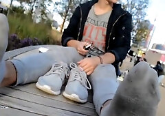 Skater Outdoor Dirty Socks And Feet