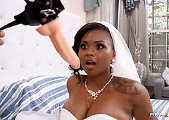 The Ebony Bride Who Fucked Them All Part 2: Interracial Threesome with Kyle Mason, Rita Daniels, Avery Jane