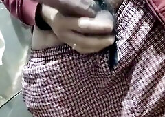 Abhi demonstrating his Wood in douche