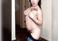 Supple, Large Butt Dances And Gives Spit Roast In Leggings With No Pants: Like, Comment, Share, Beloved: I Dare U To Make A Larger Mess Than Mee