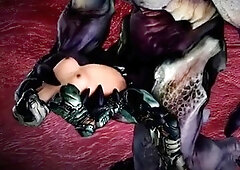 Female Doomslayer X Hellknight