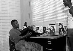 Hot looking gay couple in extreme anal sex