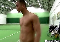 Tennis court hunks suck