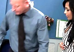 Screwing the Boss Scene 1 Breasty Black mother I'd like to fuck Resolves to Bang Her Boss in the Office
