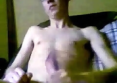 Amateur Stud In Glasses Whacking Off