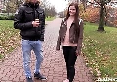 Young dude picks up and fucks yummy teen Cassie Fire