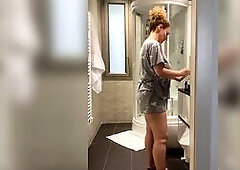 Merce Is Passionately Touching Herself in the Shower, Do U Wanna Watch It?