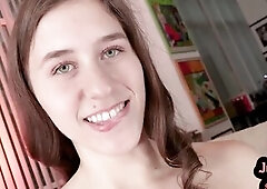 Dirtytalking POV playgirl sucks and rides knob partner dick