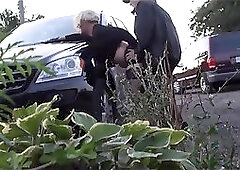 Amateur Crossdresser Sissy Slut Fucking Outdoor