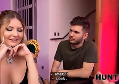 Hunt4k. slut with lovely firm tits is hardcore with a stranger in front of her foolish boyfriend