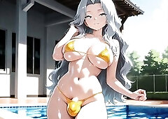 Greetings to everybody I show u some pics created by me, they are dedicated to Karen Pokemon teacher shemale version, that babe has large melons and g