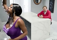 Black Mystique is a voluptuous cream fantasy with her large round boobs and butt to match. For some reason, her spouse is not paying sufficiently atte