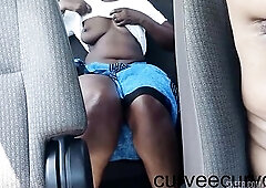 Bizarre Flashing at the Beach. Made My Uber Driver Play with My Clitoris Untill I Squirt