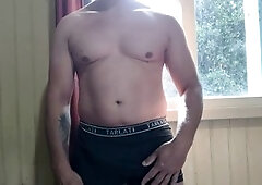 Getting off, handjob cumshot, dilf