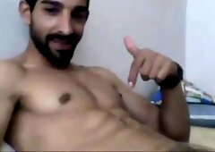 Turkish handsome hunk with big cock cumming 5