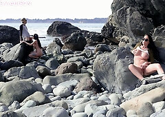 Getting Off Watching Hot Couple Fuck On The Beach