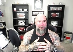 Hairy muscle men, muscle tattoo, the interview