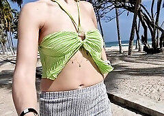 public flashing of melons in the Caribbean