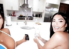 BANGBROS - Cubbi Thompson And Ceceswetdreams Share A Hard Jock In A Very Ribald Trio