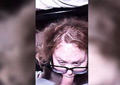 Nutted on the cumdumps face