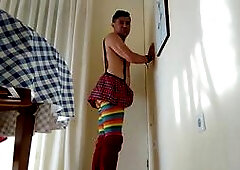 Femboy striptease, japanese older grandpa gay, solo
