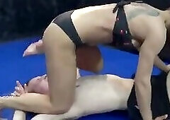 Sparring against the femdom Nomi Malone in a bikini quickly leads to submission and facesitting