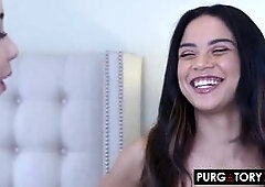 Bambi  Bambi Black  and Maya  Maya Bijou , two best friends, are having fun trying on sexy lingerie in front of the mirror when their conversation tur