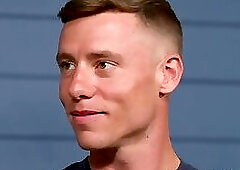 Frat gays recruit new member in anal threesome