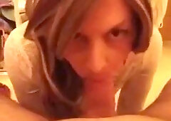 London, UK Sissy Candy Sucks Cock and swallows cum