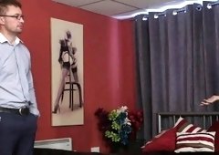 Blonde domina humiliates